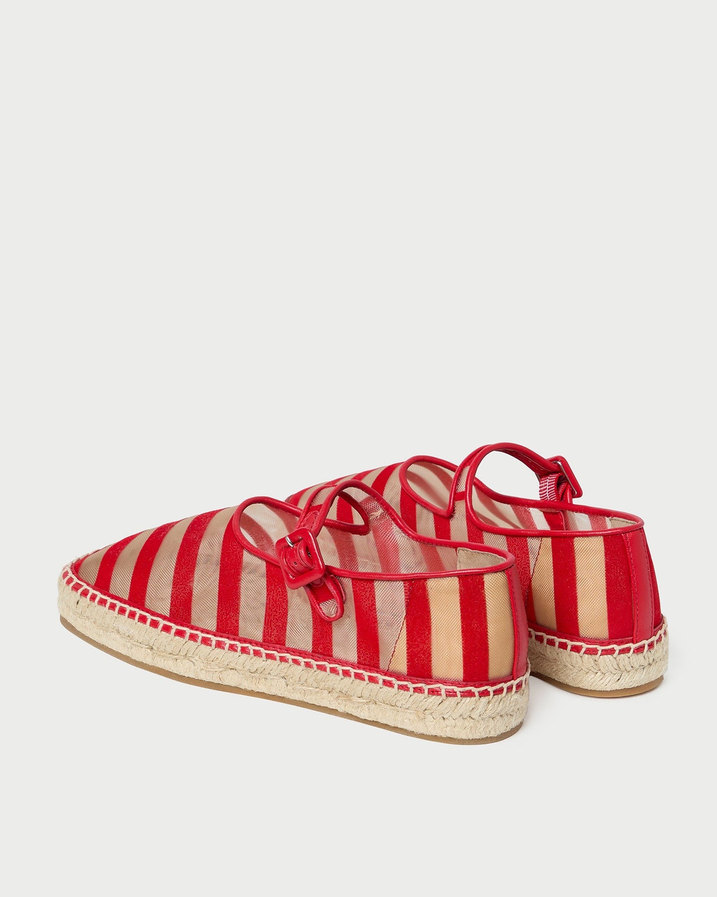 Clover Red/Caramel Mesh Espadrille