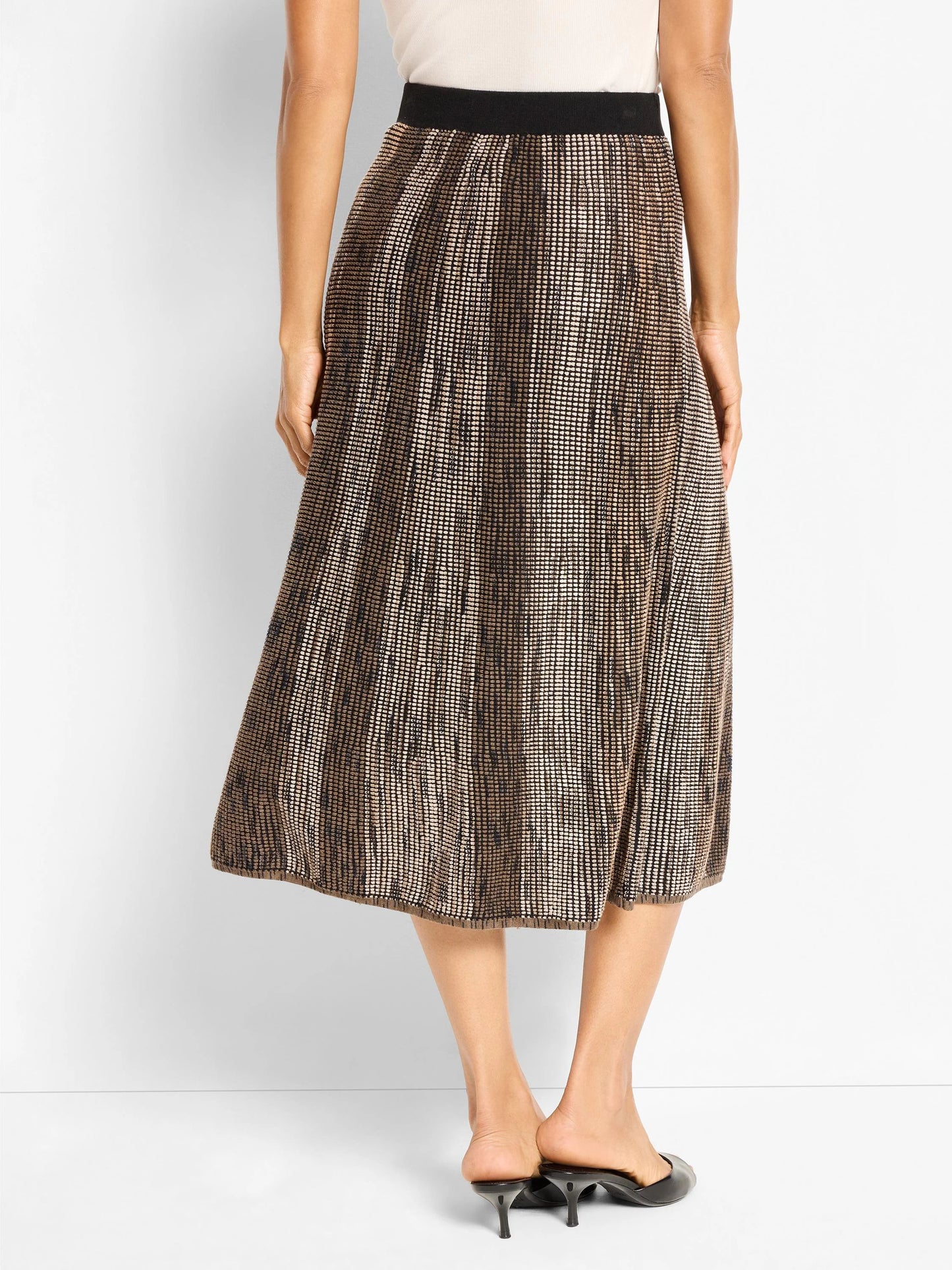 Ombre Pixel Knit Skirt