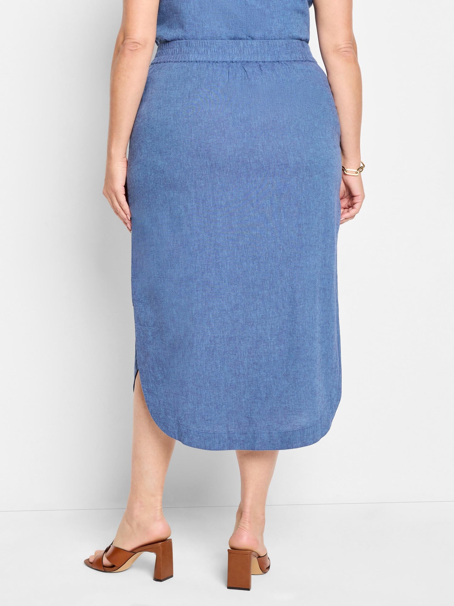 Rumba Linen Dip Skirt