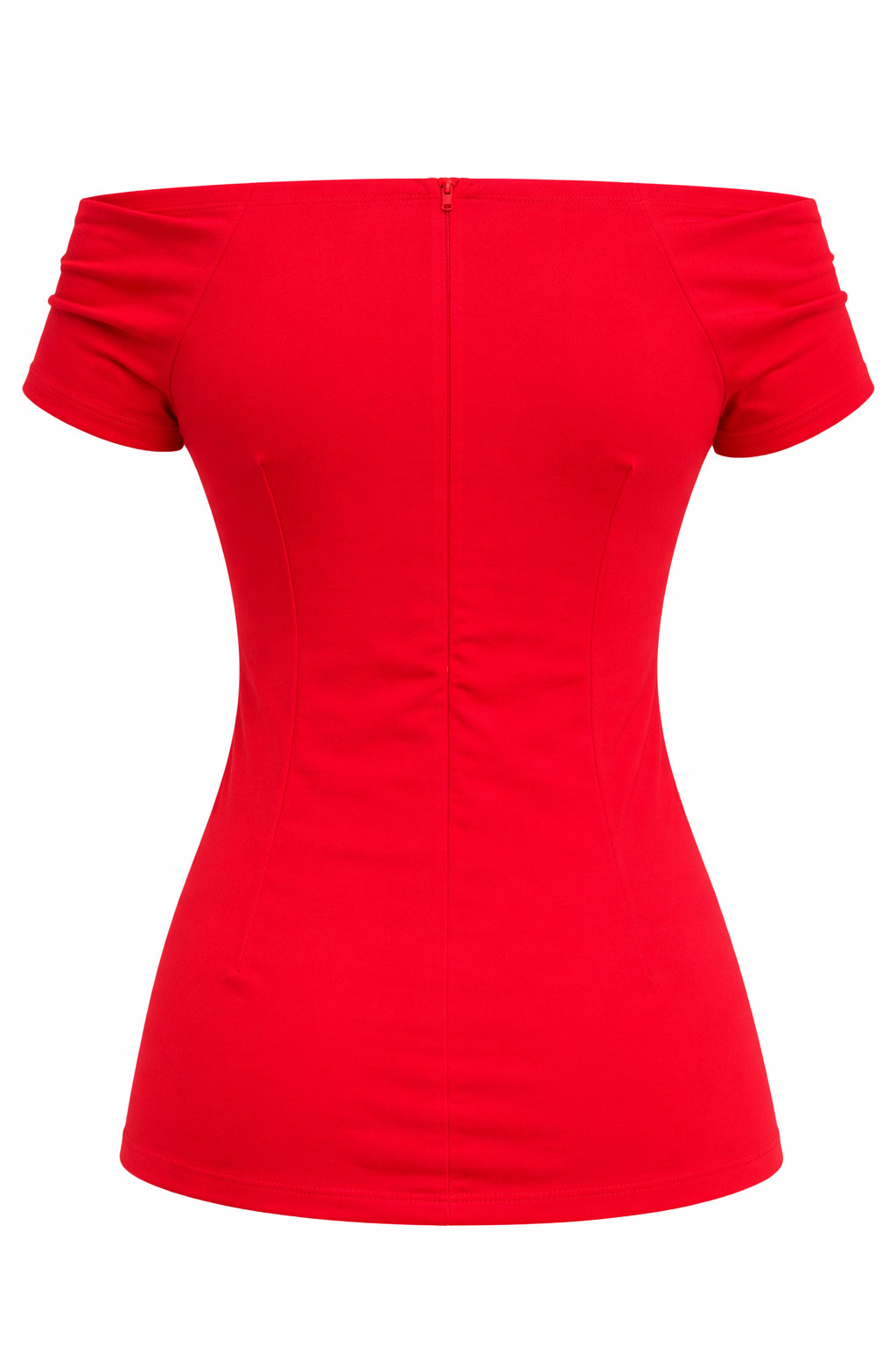 Lilian Red Off-Shoulder Top
