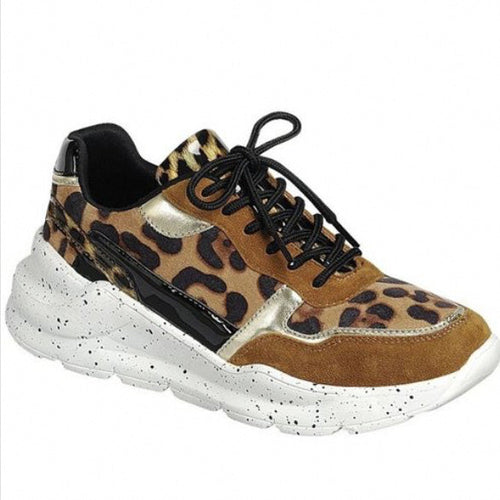 Brown Leopard Sneakers