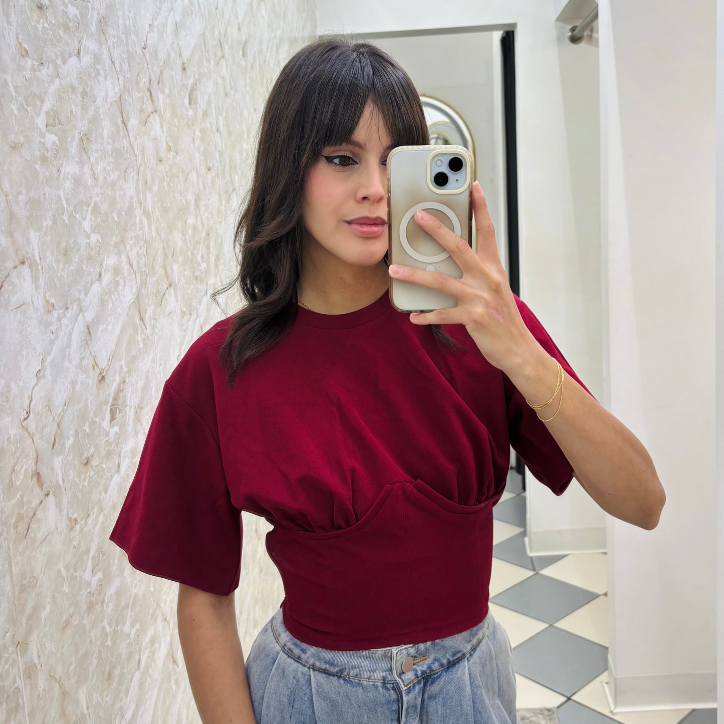 Burgundy Chic Shirt