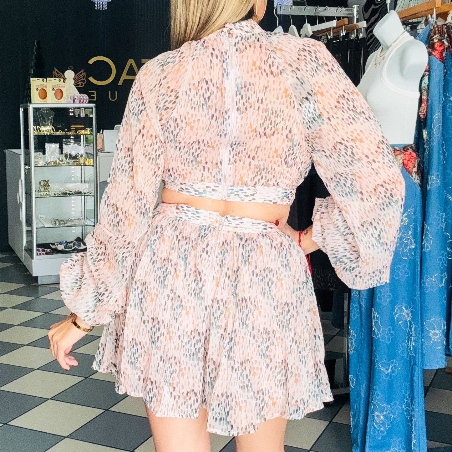 Pink Cutout Romper