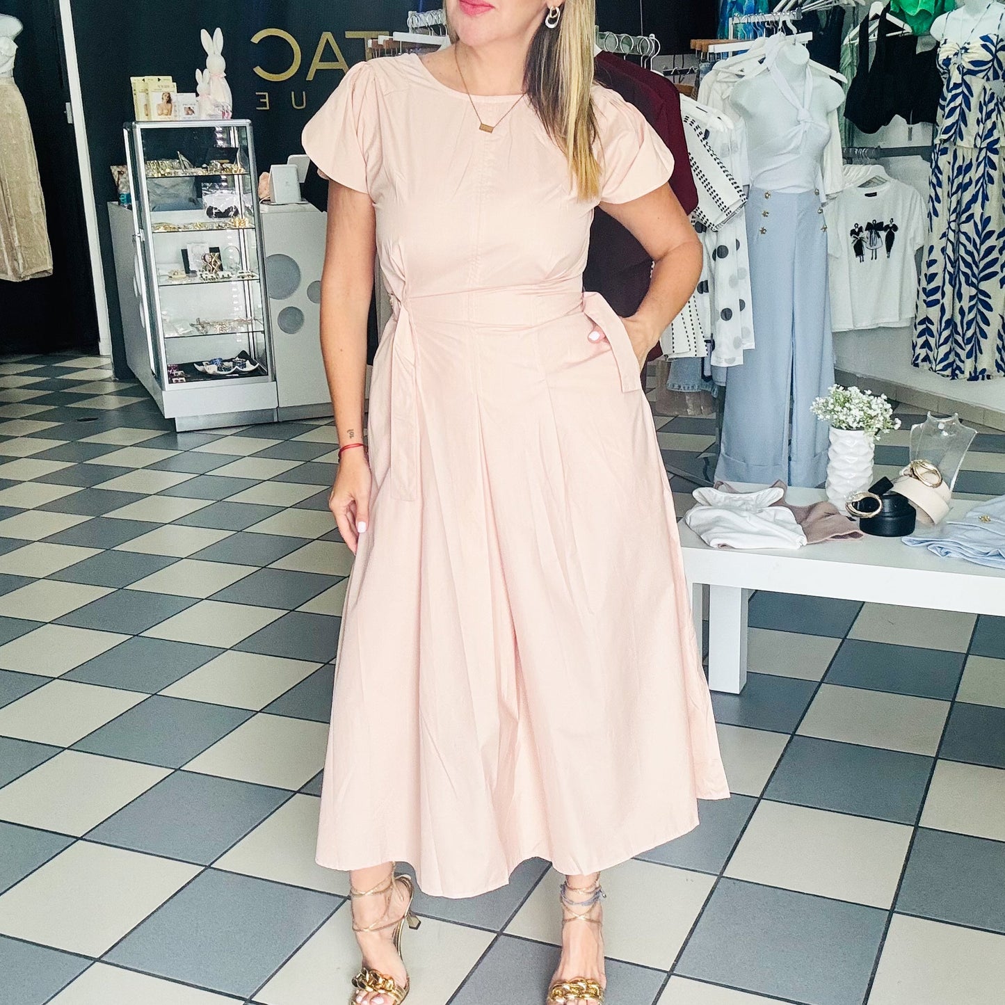 Blush Midi Dress