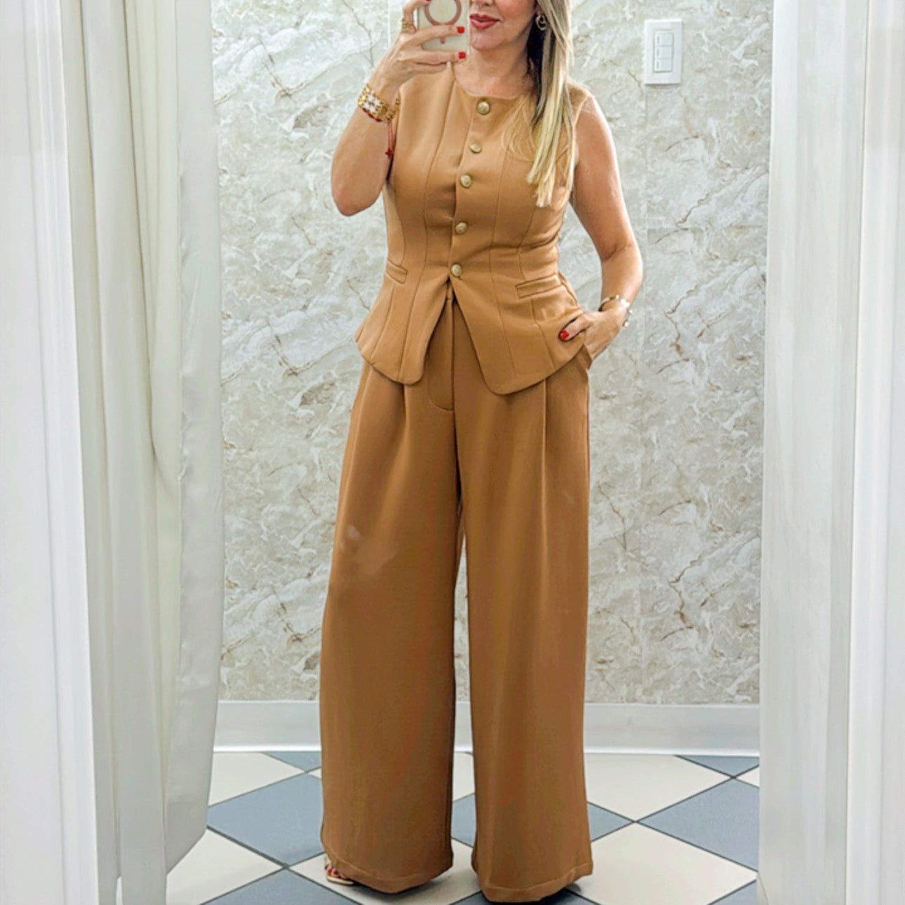 Camel Baggy Pant