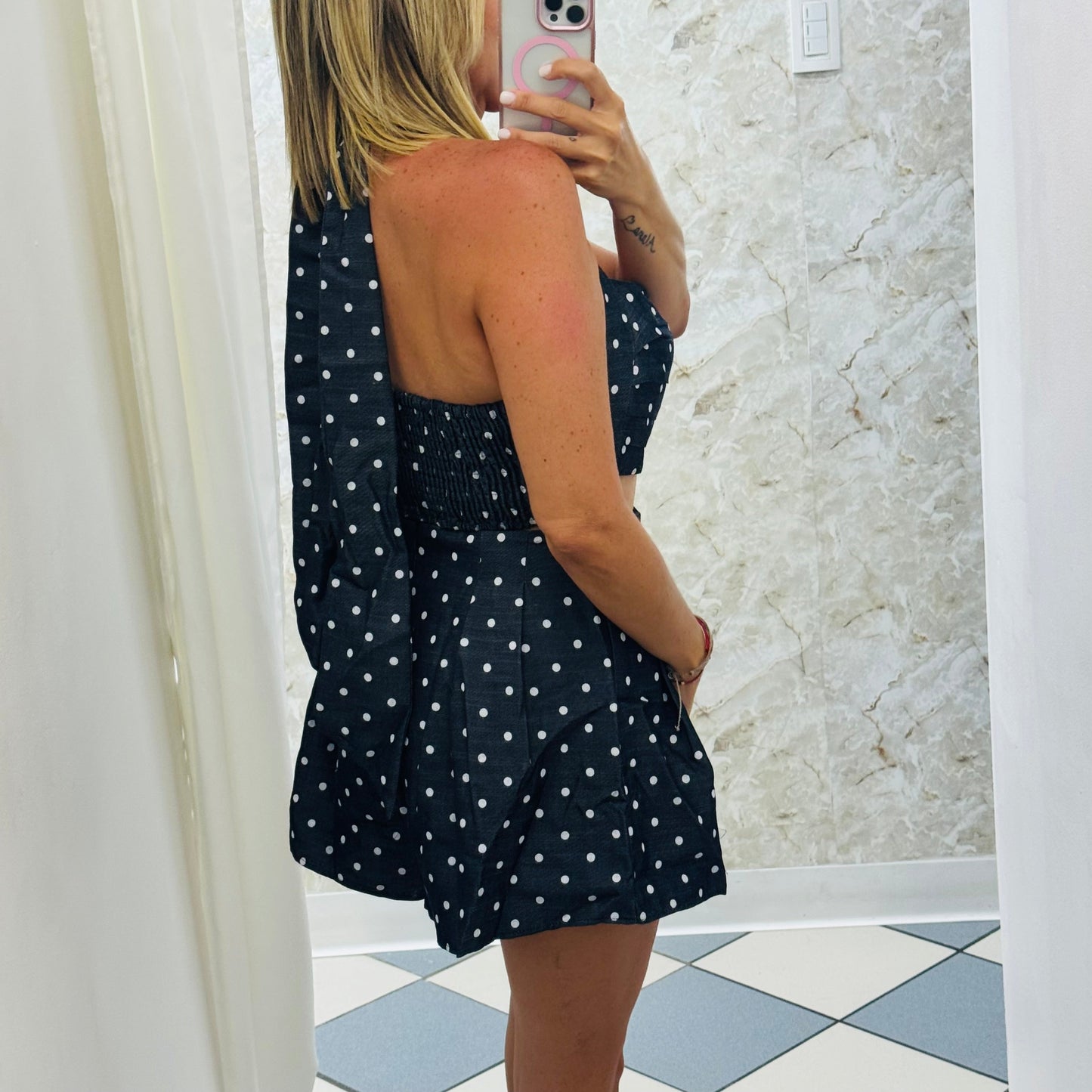 Polka Dots Jean Set