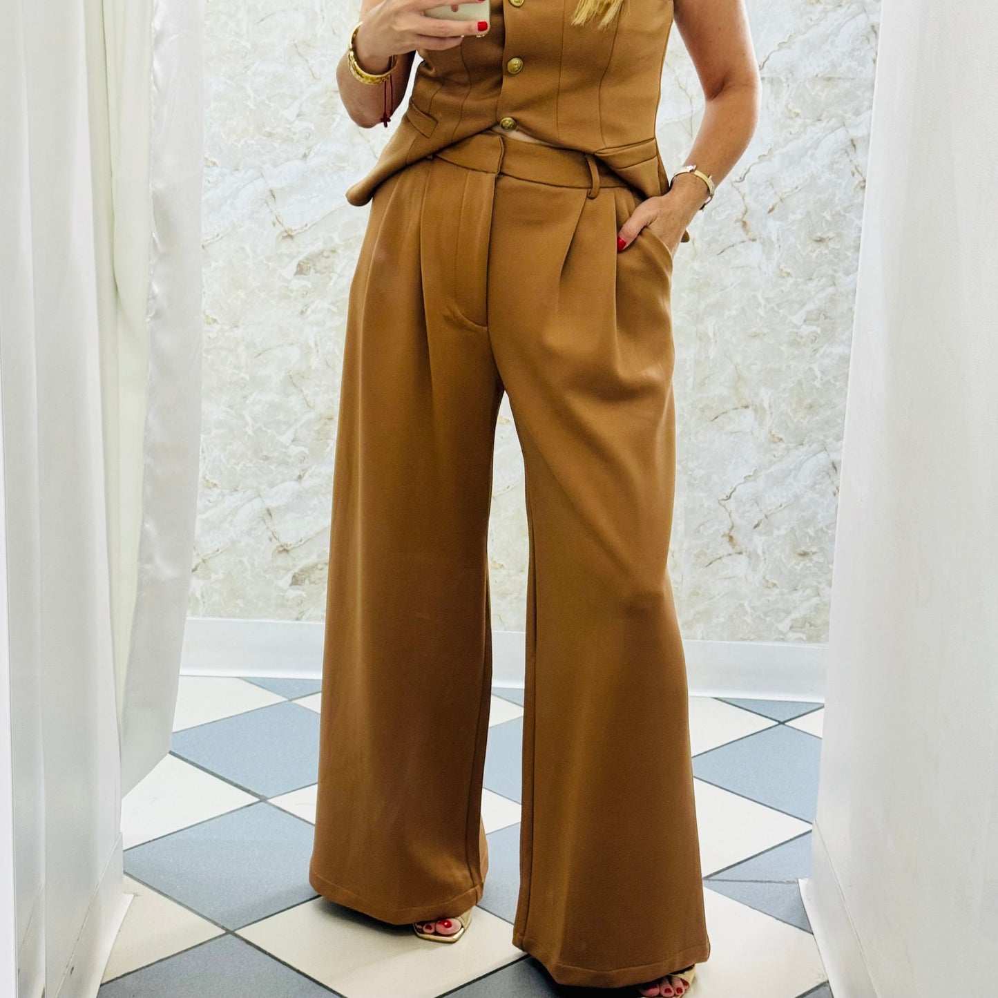 Camel Baggy Pant