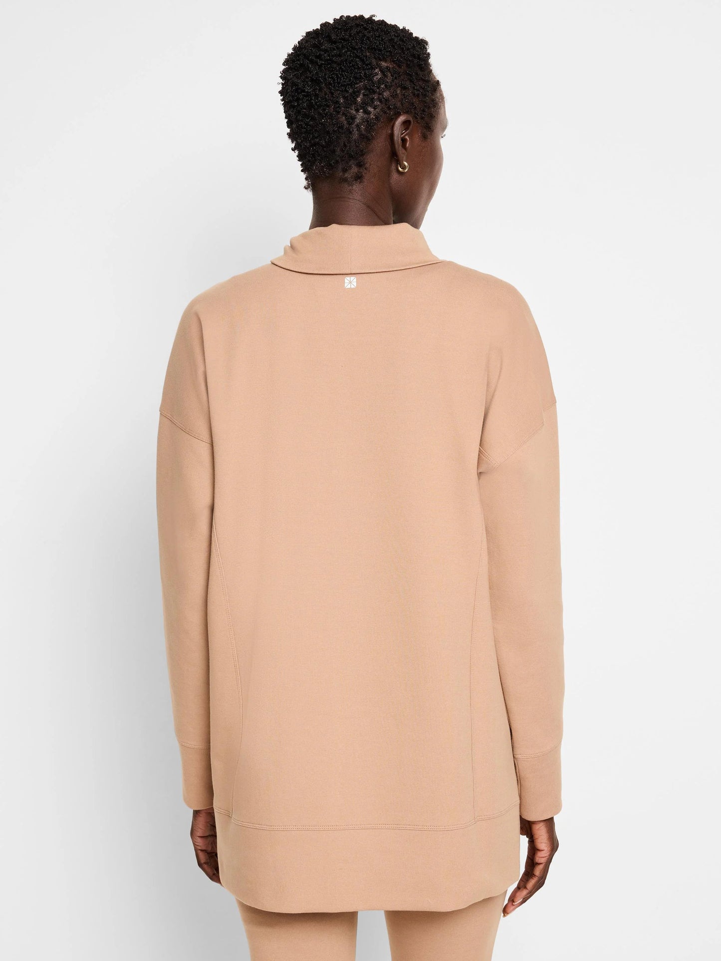 Seamed Scuba Funnel Neck Tunic