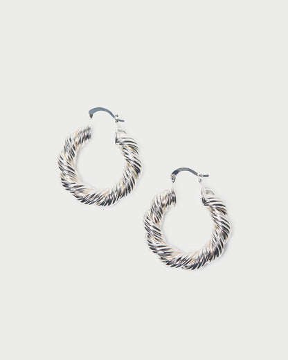 Atticus Twisted Hoop Earrings