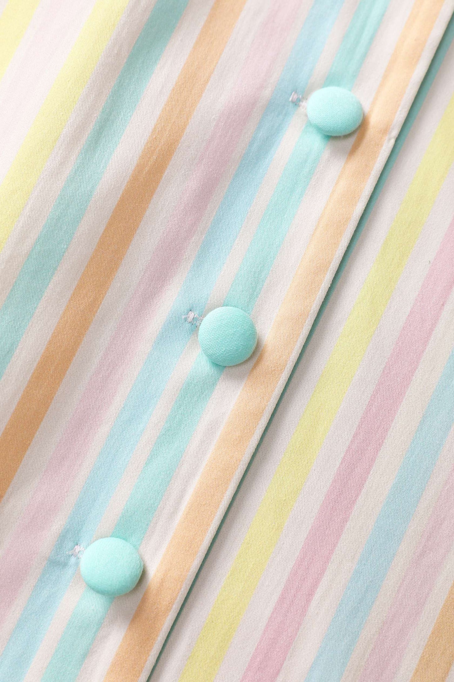 Mollie Pastel Striped Full Circle Shirt Dress