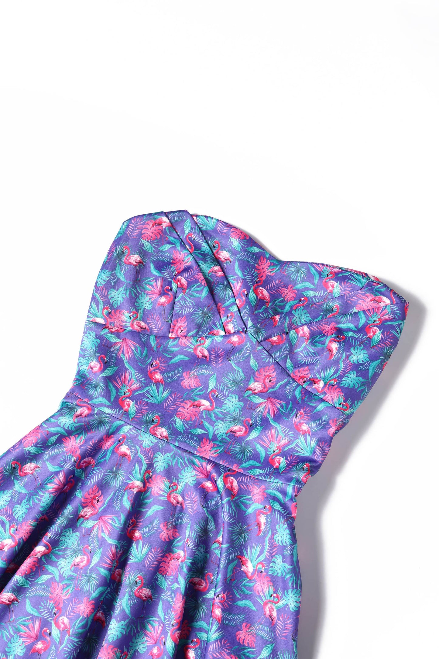 Melissa Pink Flamingo Strapless Dress in Purple