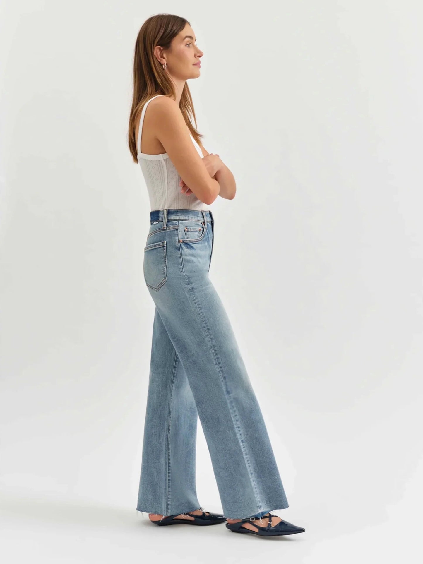 Daze Far Out High Rise Wide Leg Jean