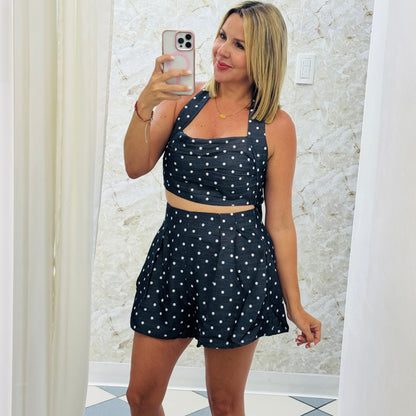 Polka Dots Jean Set