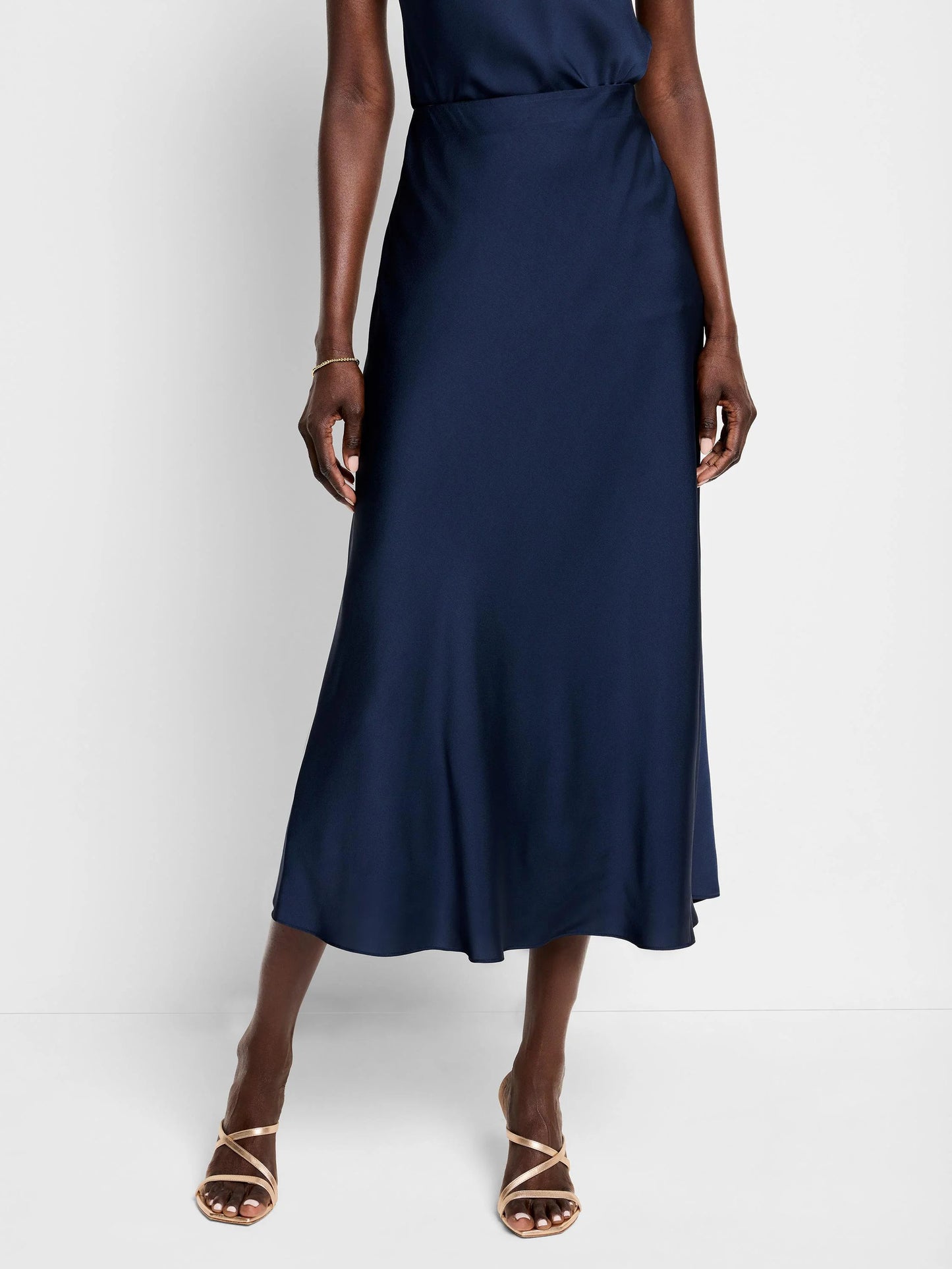 Social Edit Crepe Slip Skirt