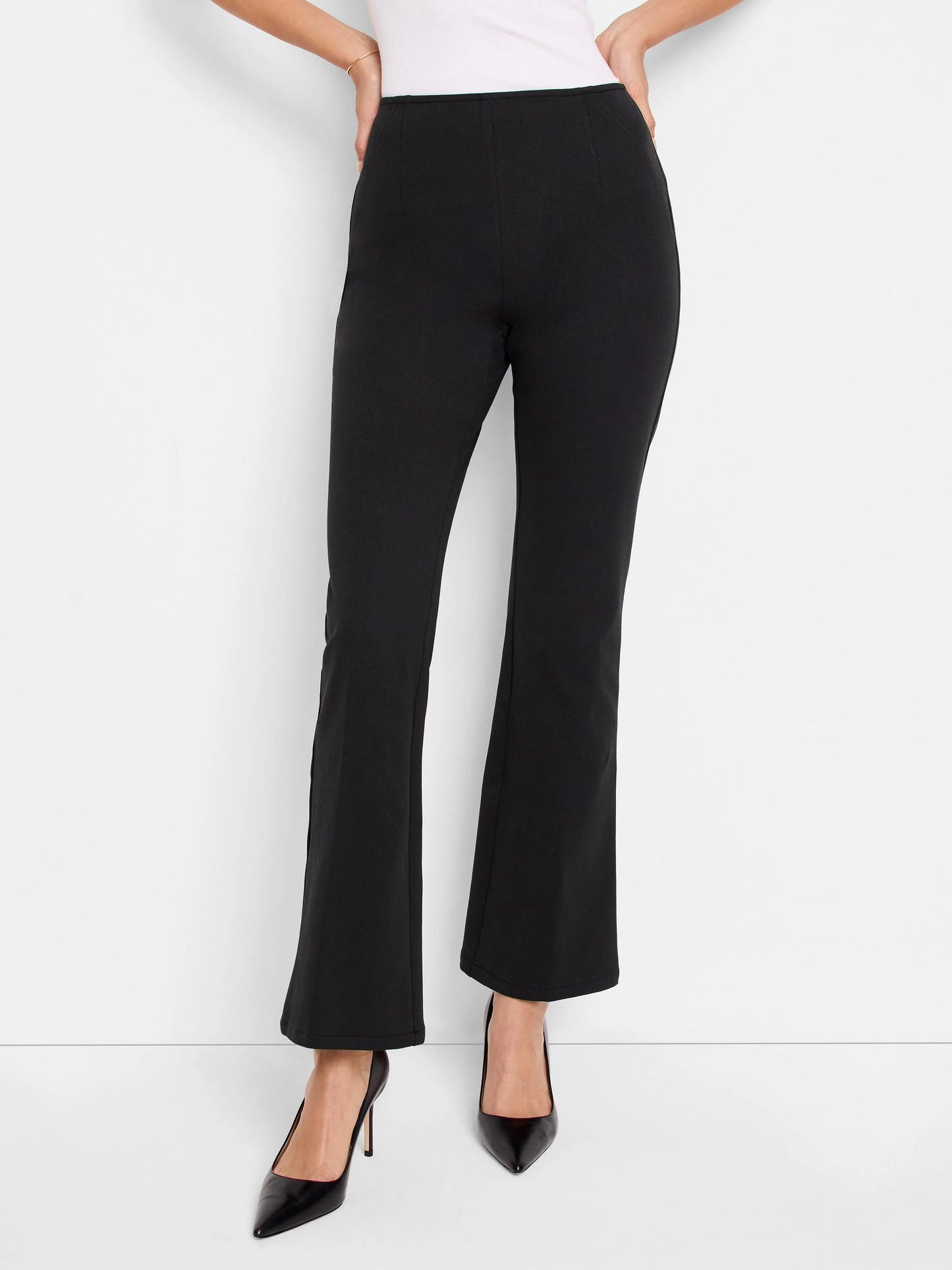 Bootcut Cotton Bi-Stretch Pull On Ankle Pant