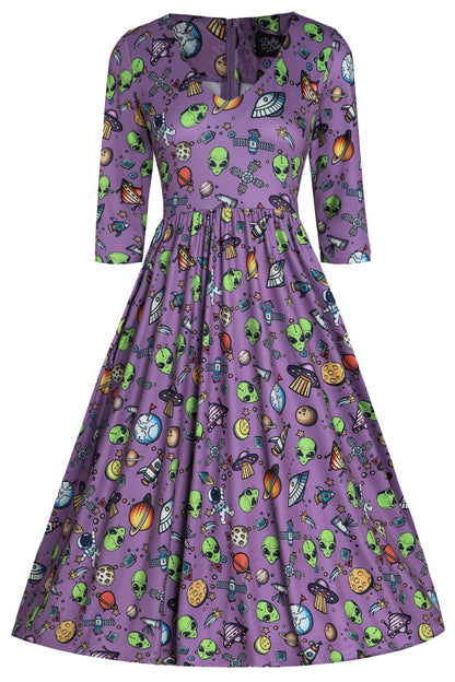 Billie Purple UFO & Alien Dress