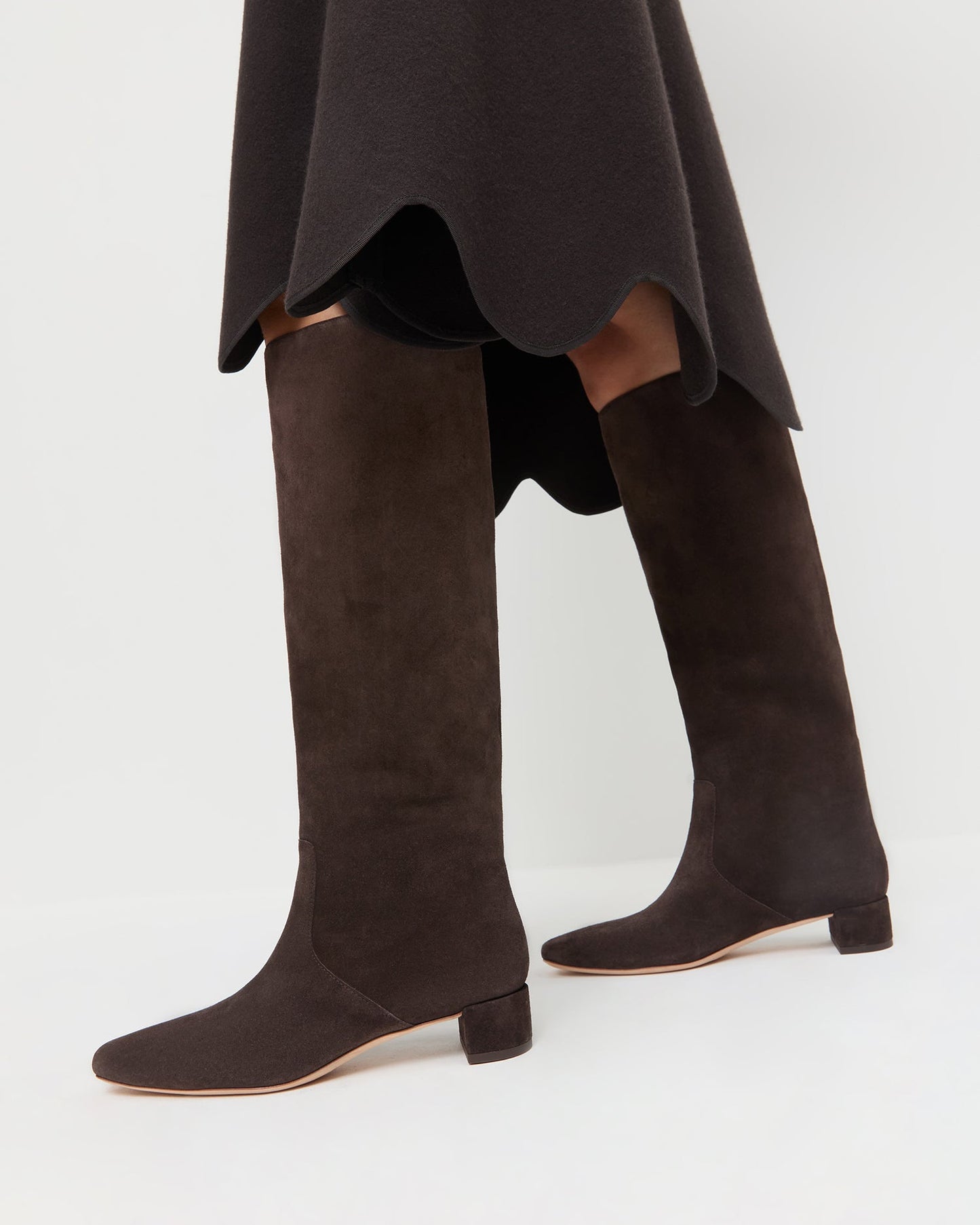 Indy Brown Suede Tall Boot
