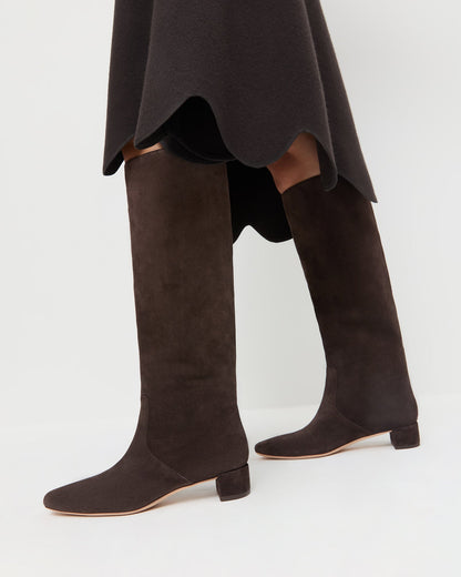 Indy Brown Suede Tall Boot