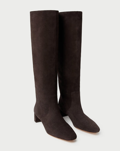 Indy Brown Suede Tall Boot