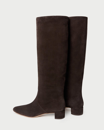 Indy Brown Suede Tall Boot