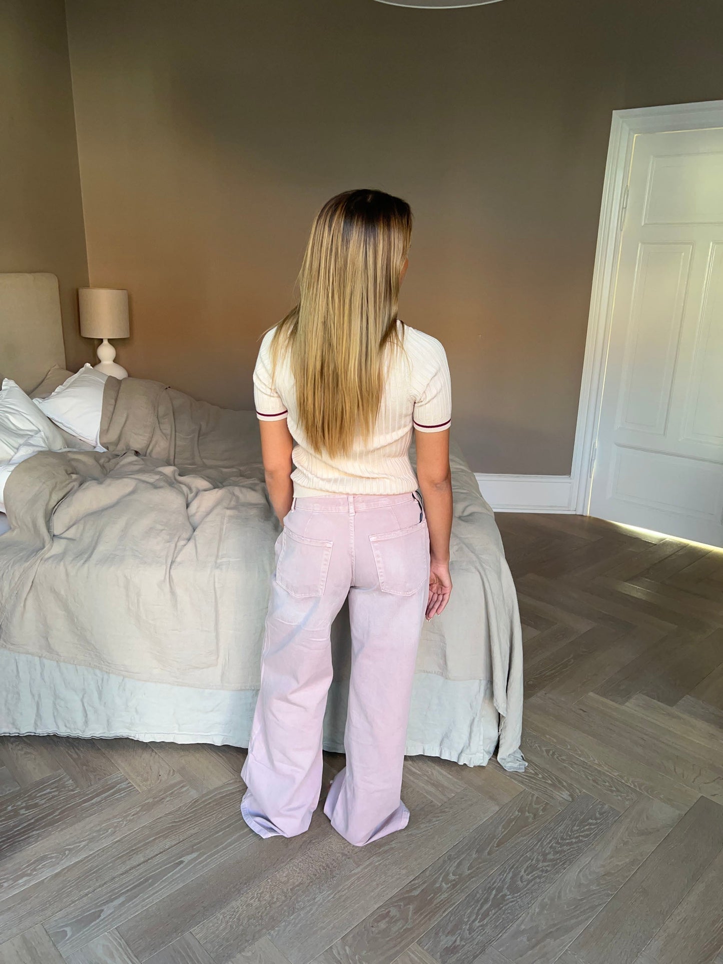 Audrey jeans - Dusty pink