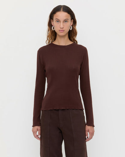 Lolo Pointelle Long-Sleeve Tee