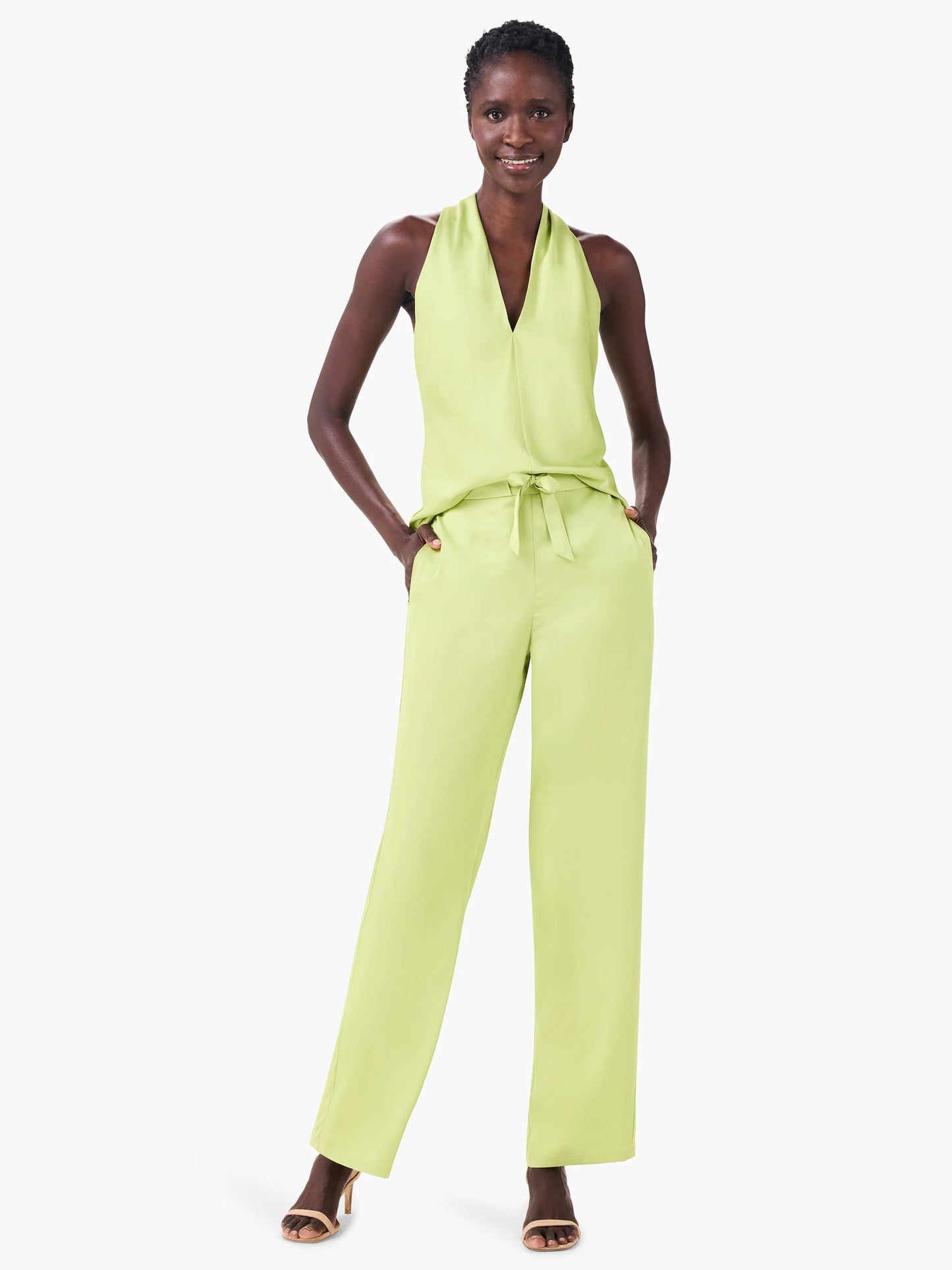 Crepe Wide Leg Pant
