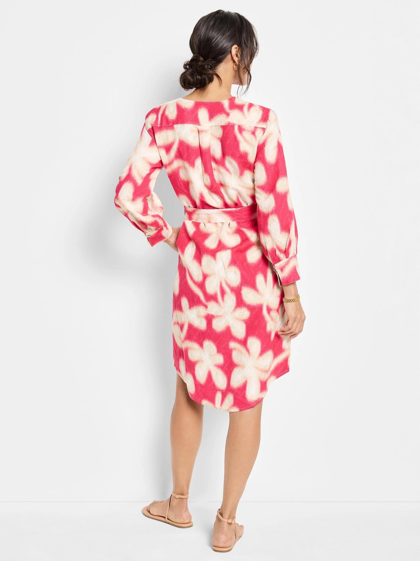 Glowing Flower Blouse Dress