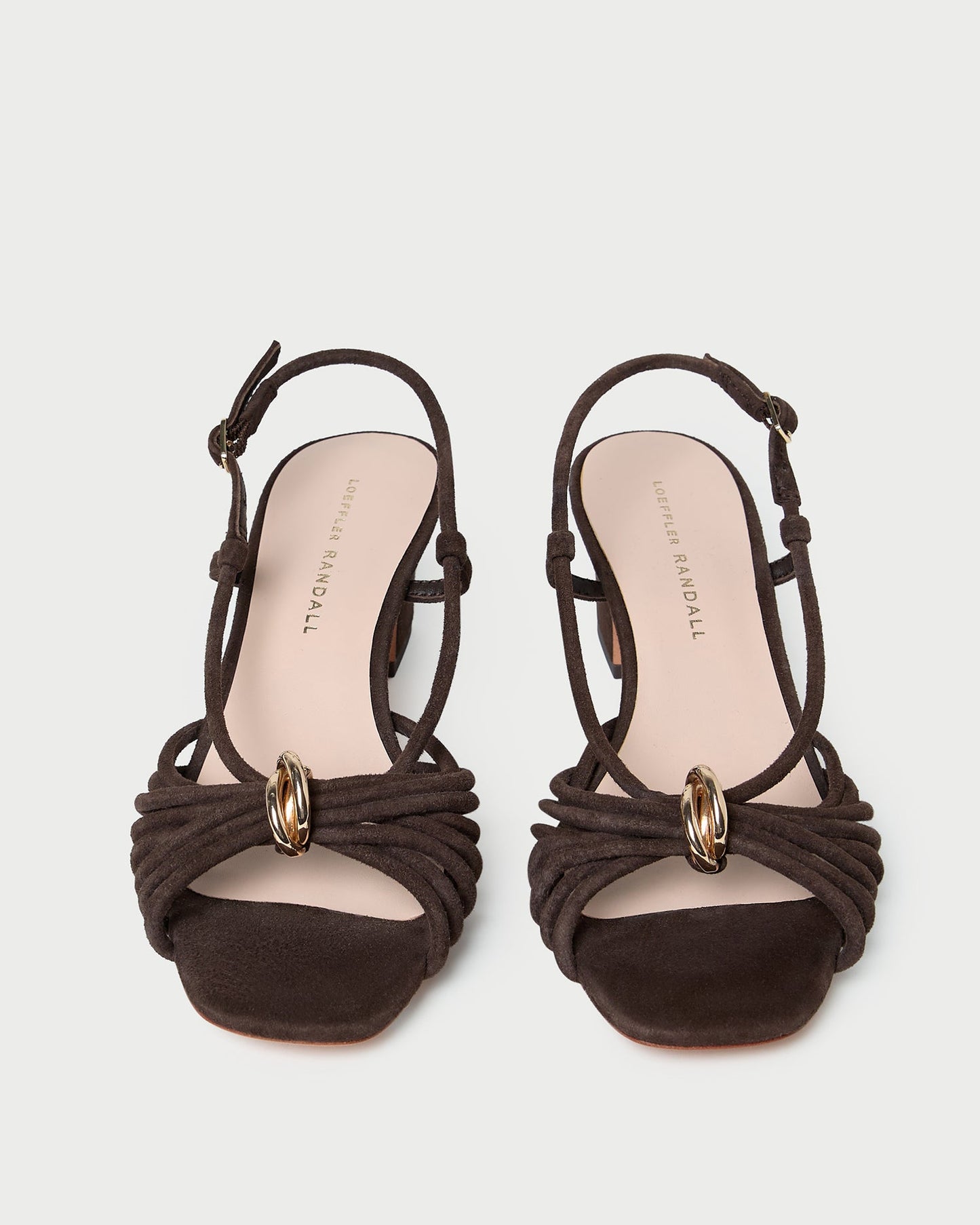 Minna Brown Suede Heeled Sandal