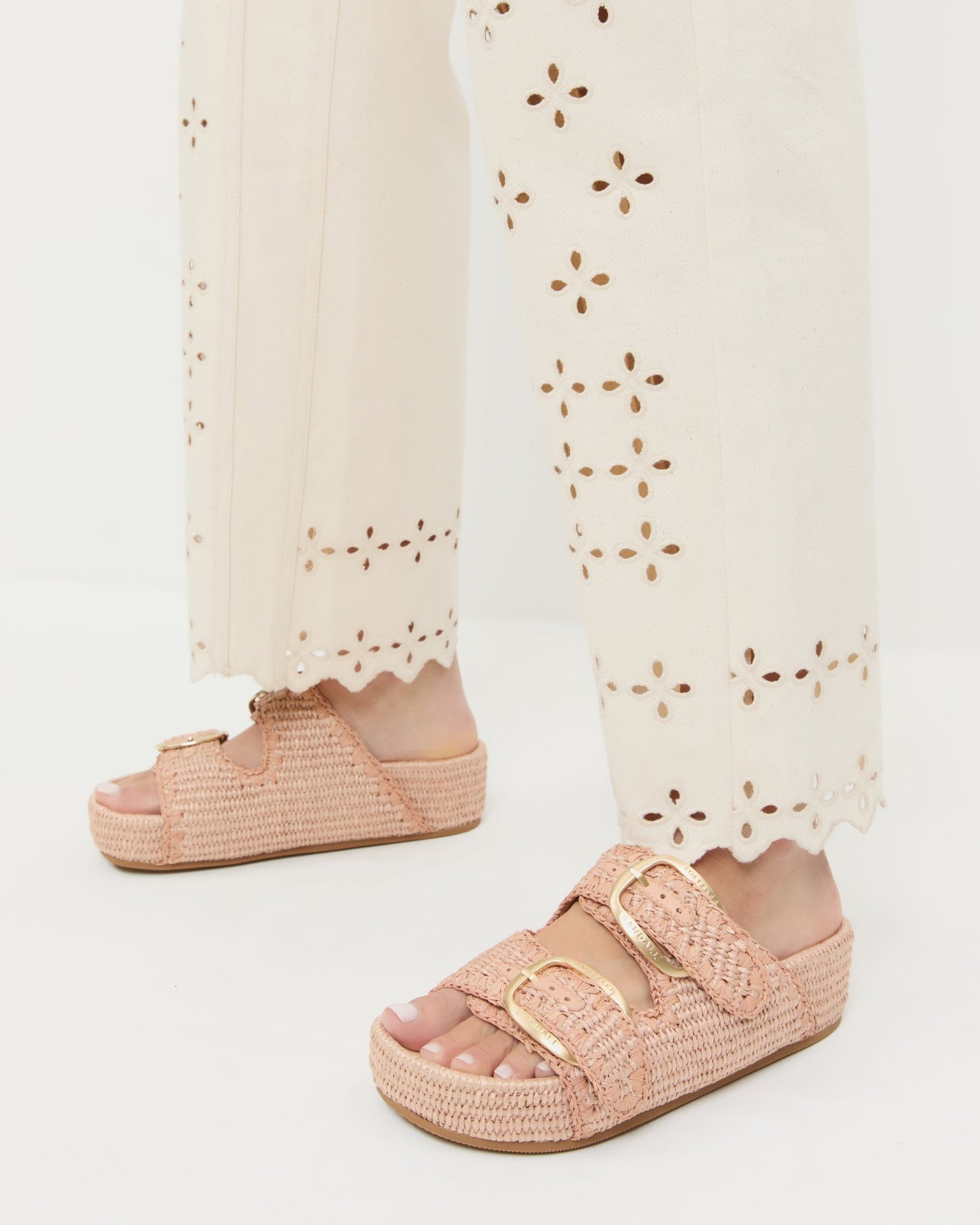 Nico Blush Two-Band Sandal
