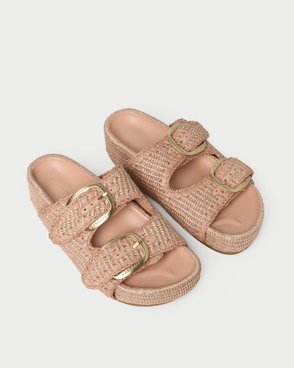 Nico Blush Two-Band Sandal
