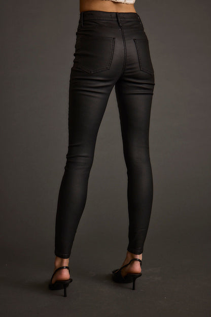 Nixon Black Coated Pants
