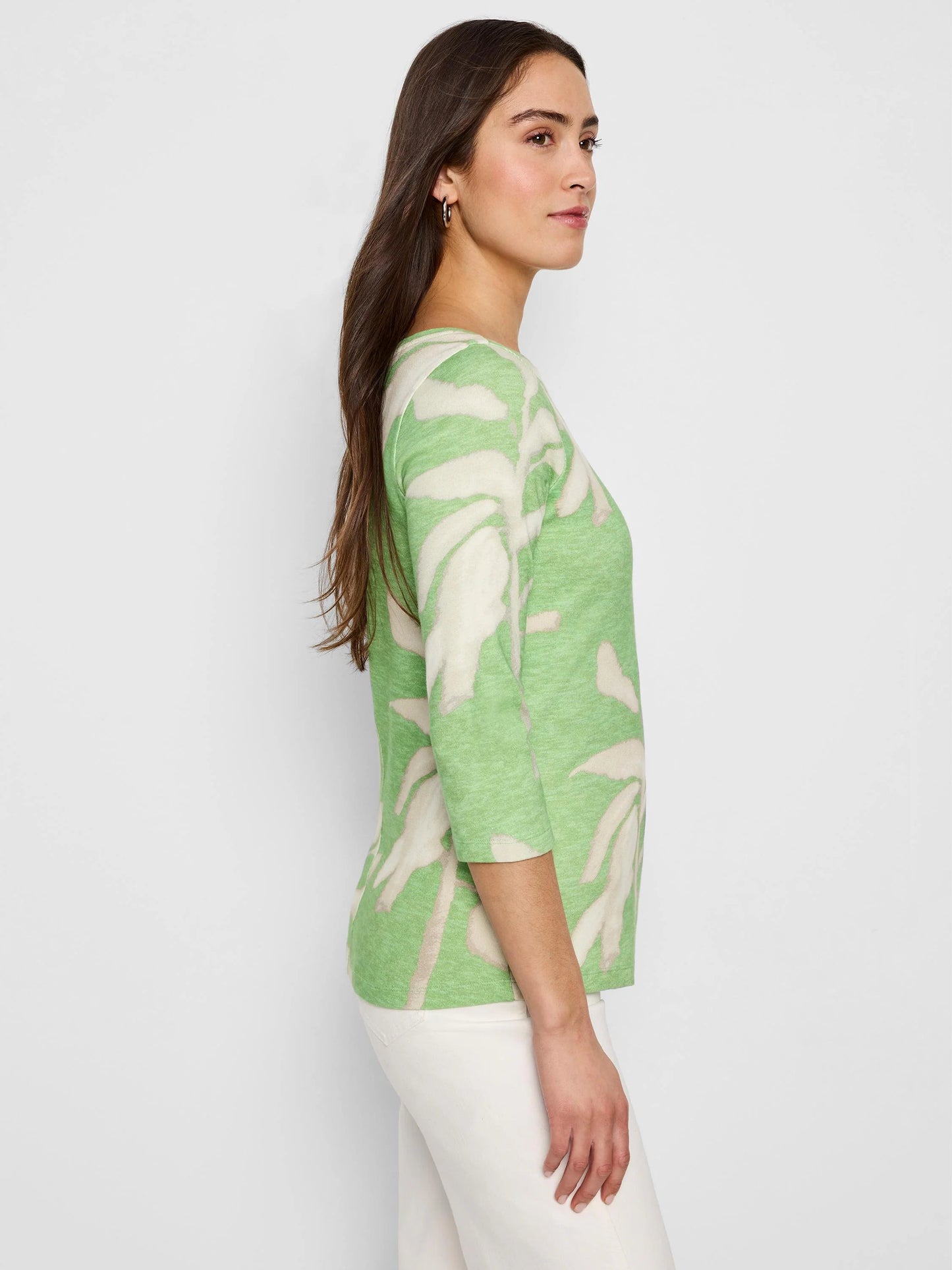 NZT Shadow Fern 3/4 Sleeve Boat Tee