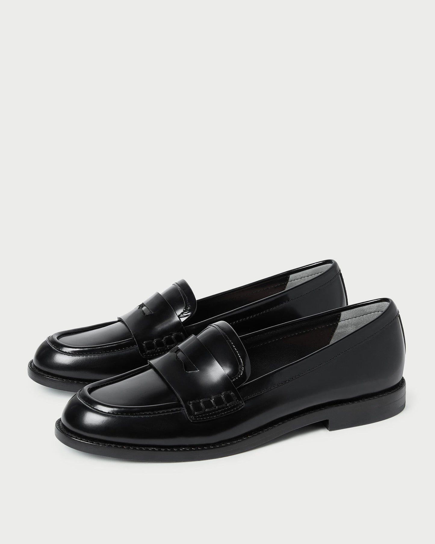 Rachel Black Leather Loafer