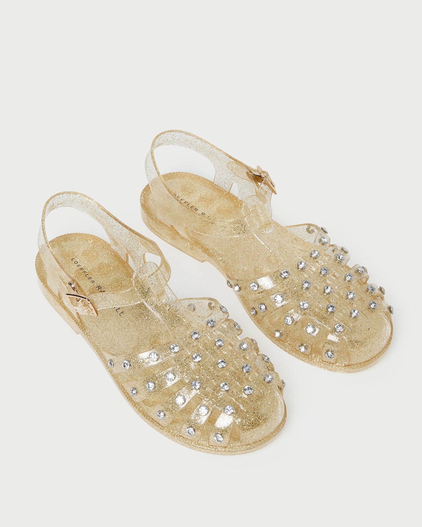 Rhys Champagne Glitter Jelly Sandal
