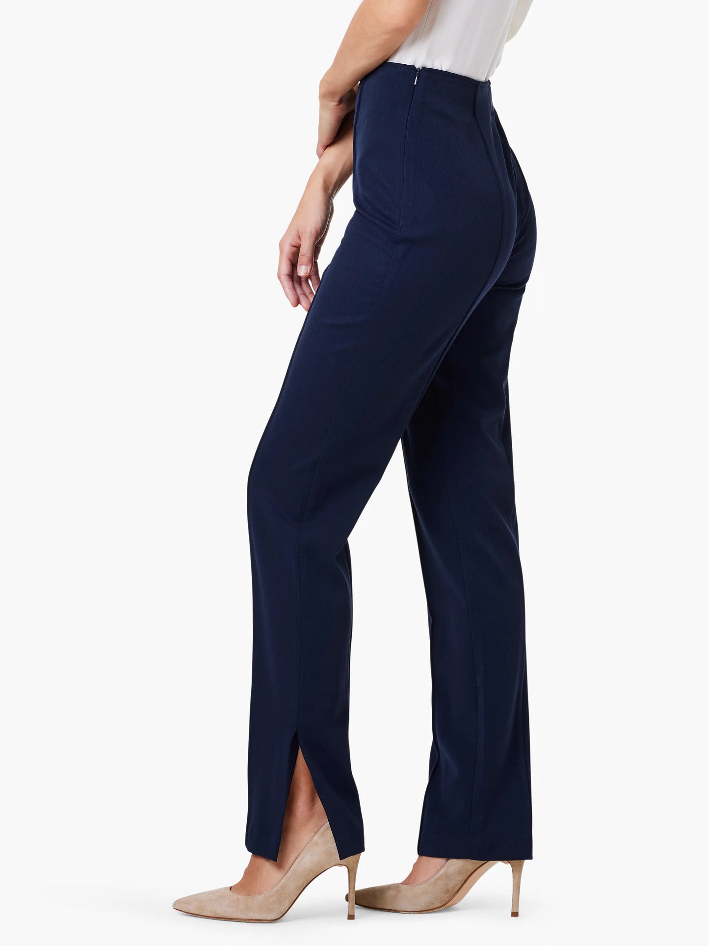 Avenue Side Slit Straight Pant