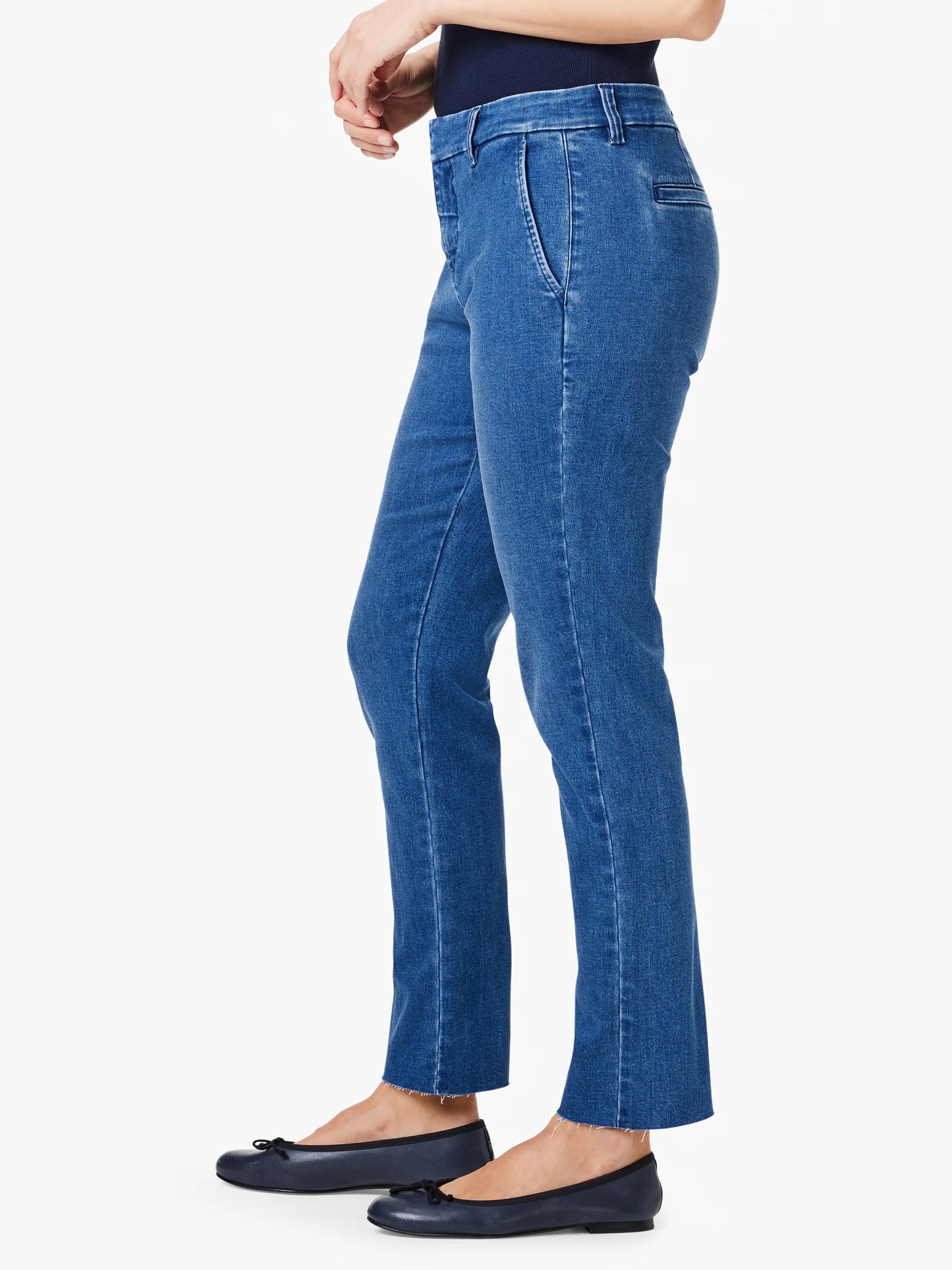 Straight Ankle Denim Trouser