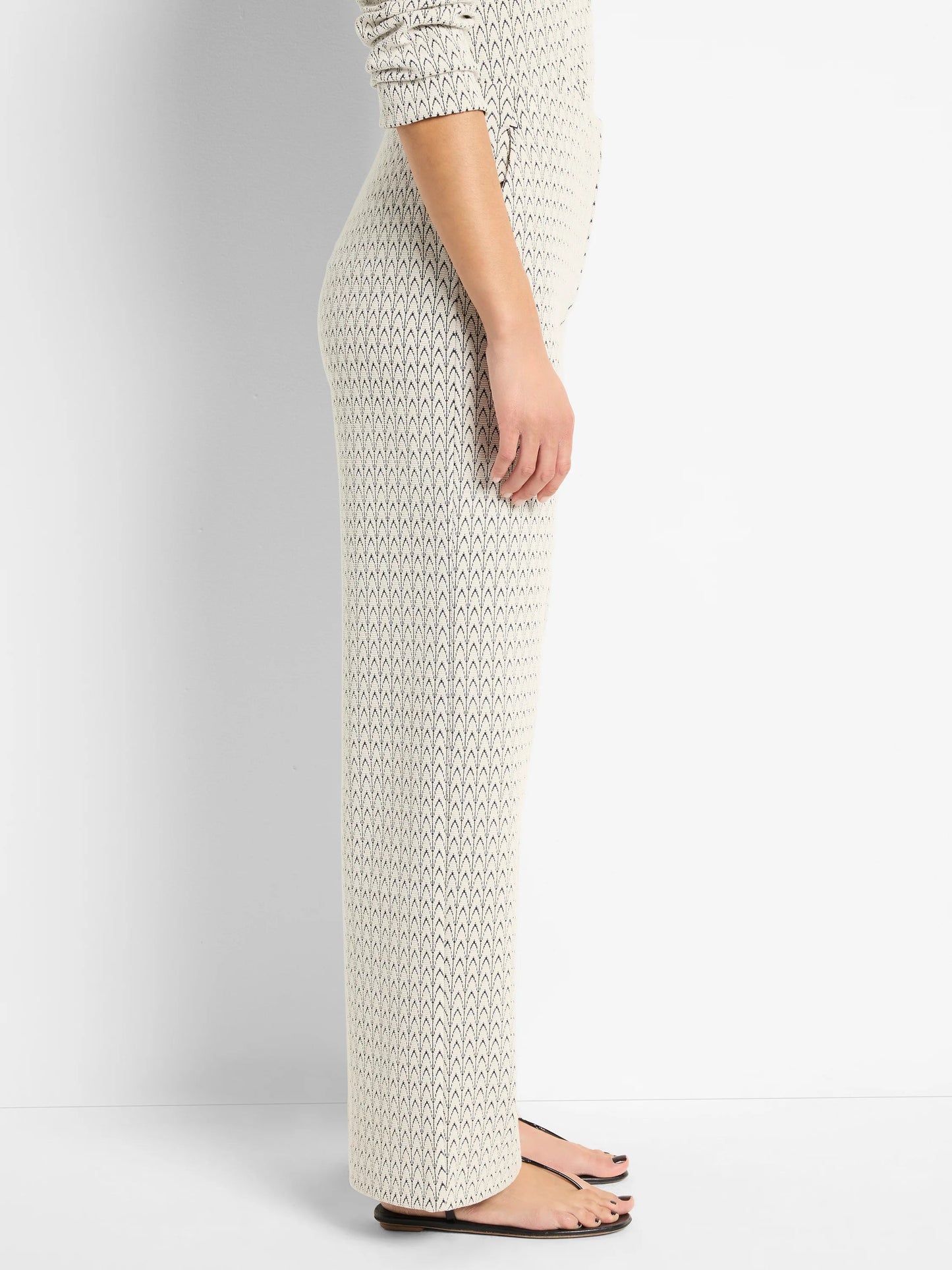 Subtle Swirl Knit Lenox Wide Leg Pant