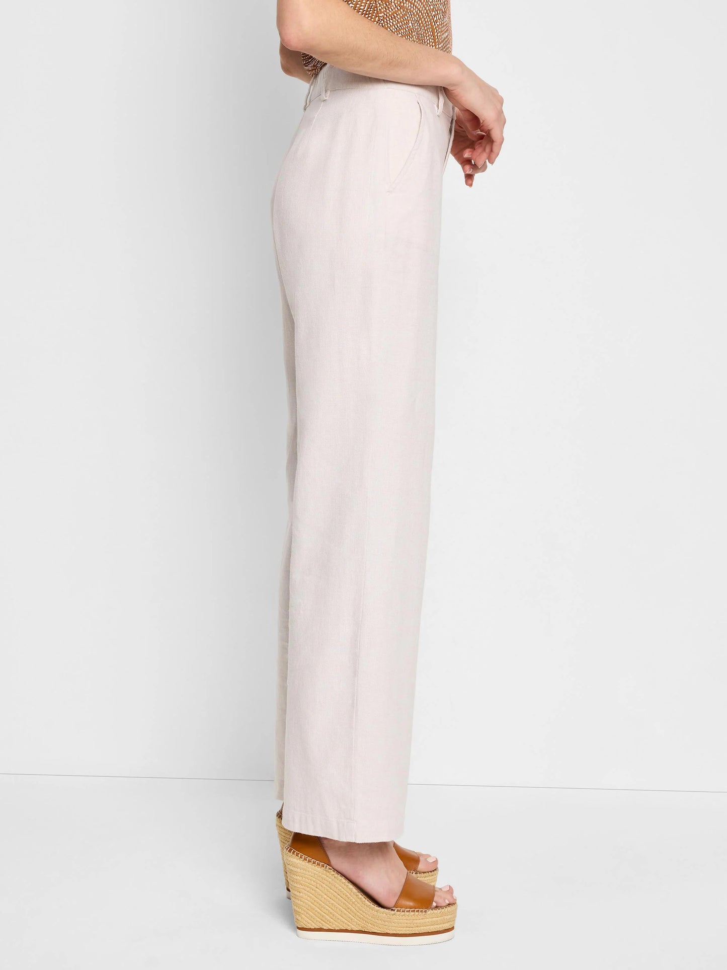 Linen Cotton Eliot Wide-Leg Pant