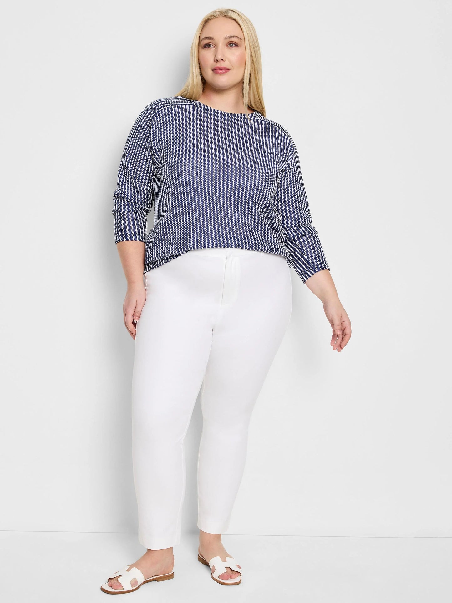 Cotton Bi-Stretch Copley Straight Ankle Pant