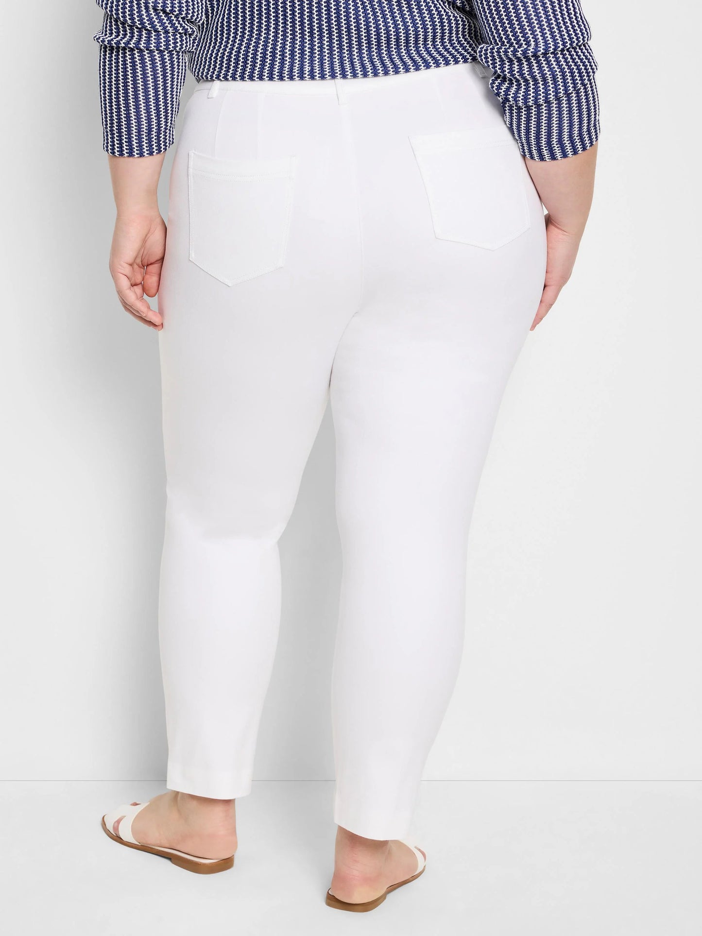 Cotton Bi-Stretch Copley Straight Ankle Pant