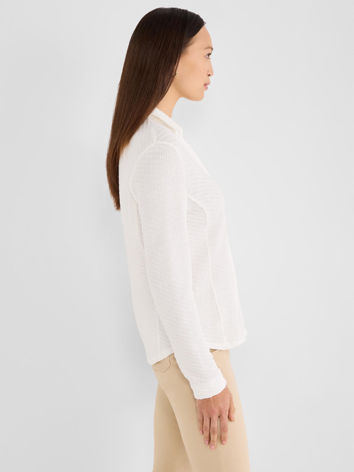 Textured Stitch Knit Shirt