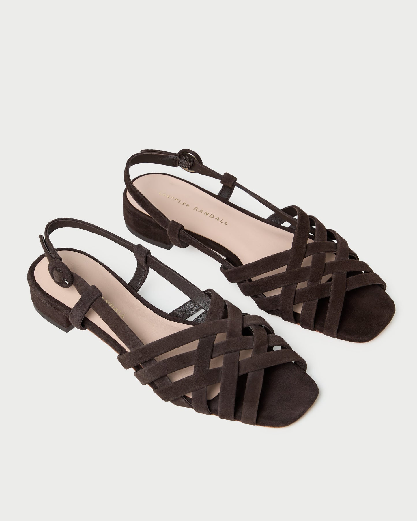 Shelly Brown Suede Flat Sandal