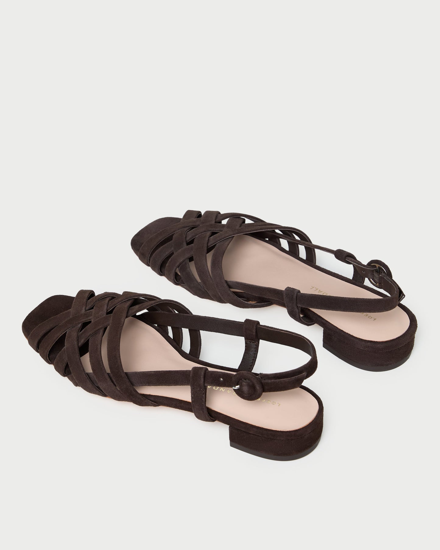 Shelly Brown Suede Flat Sandal