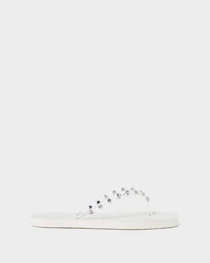 Taryn Cream Jelly Flip Flop