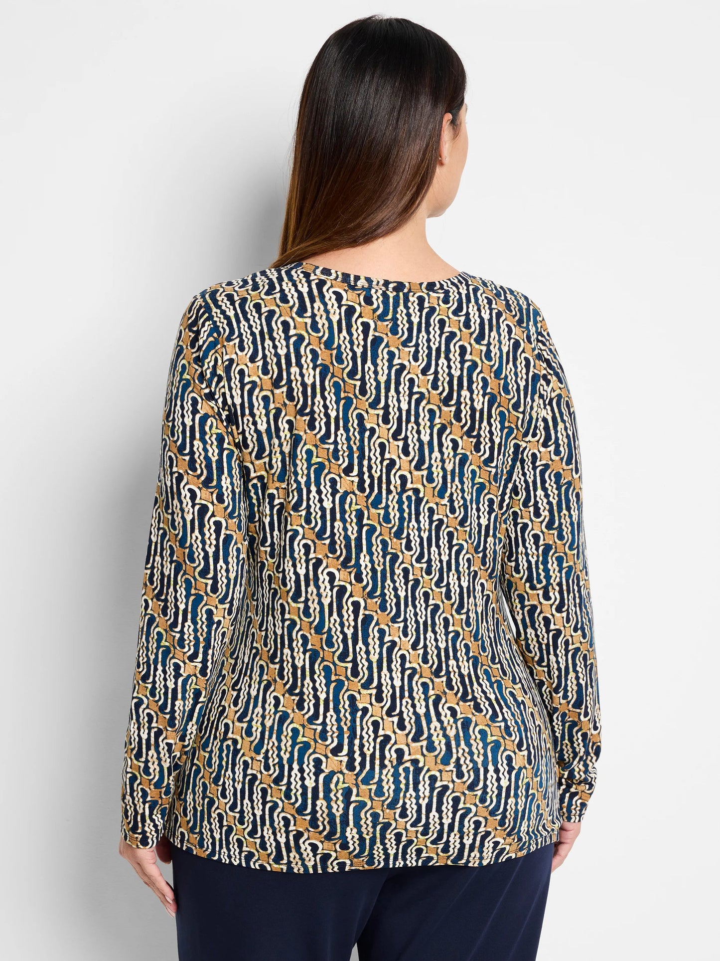 Vintage Batik Drape Top