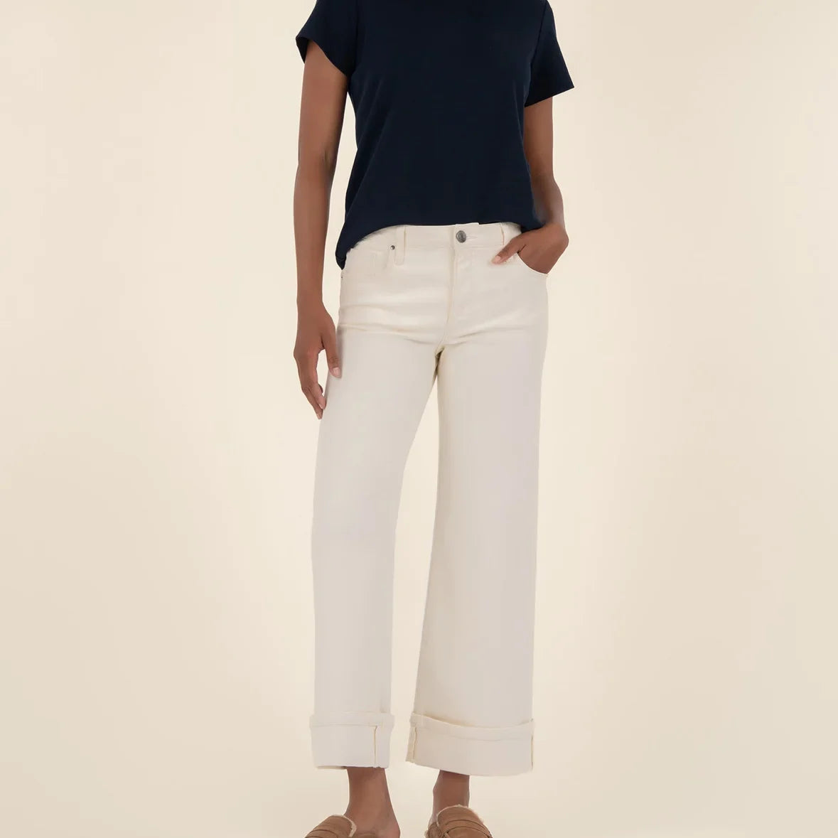 Kut High Rise Meg Wide Leg Jeans
