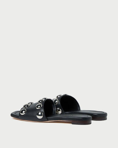 Hayes Black/Silver Studded Sandal