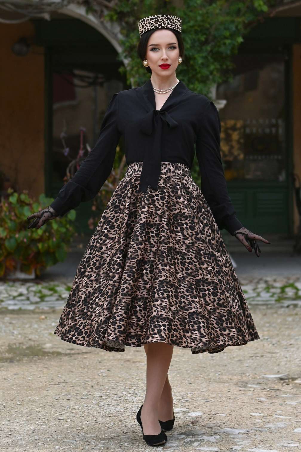 Margaret Long Sleeved Blouse In Black