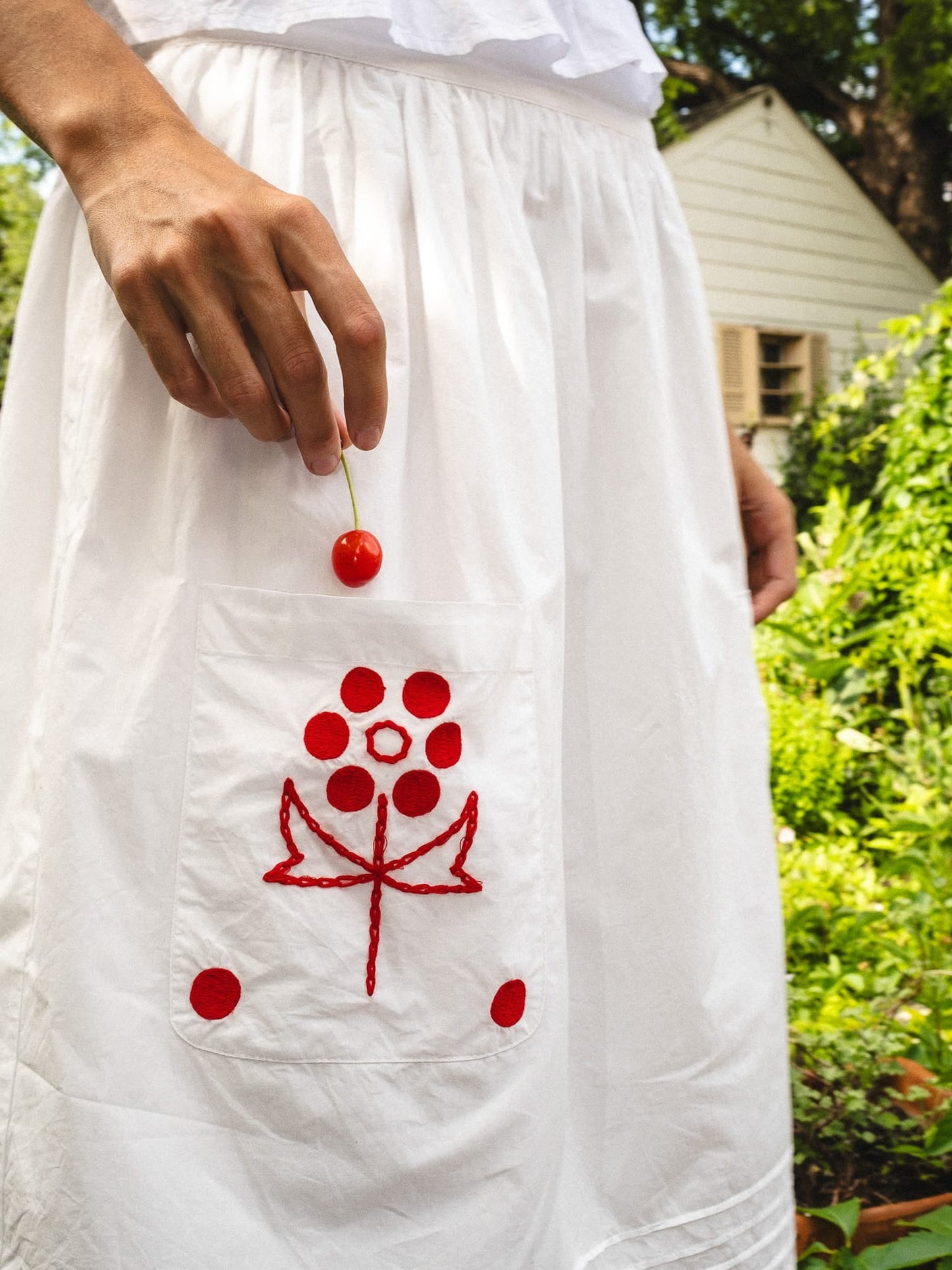 Britt Skirt in Folk Embroidery